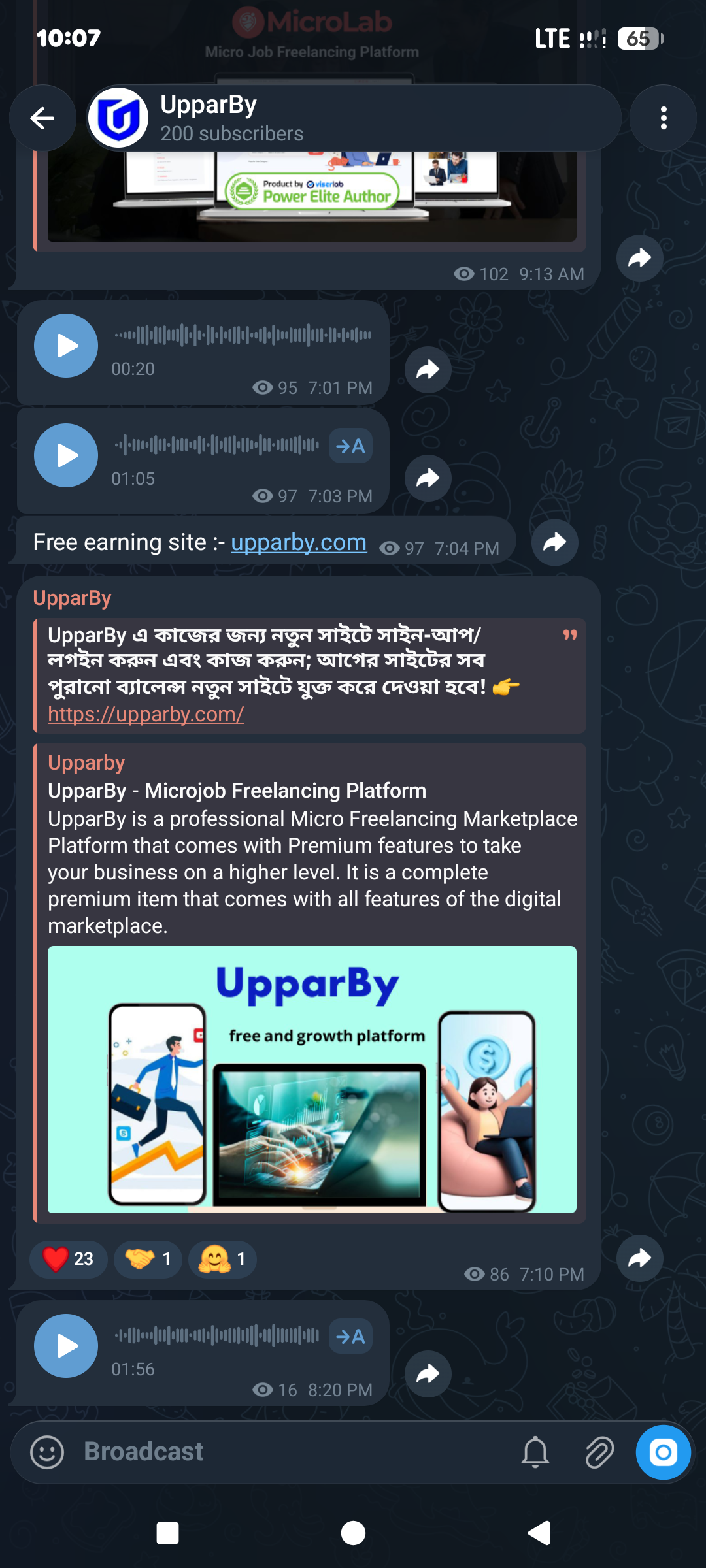 UpparBy Telegram channel join